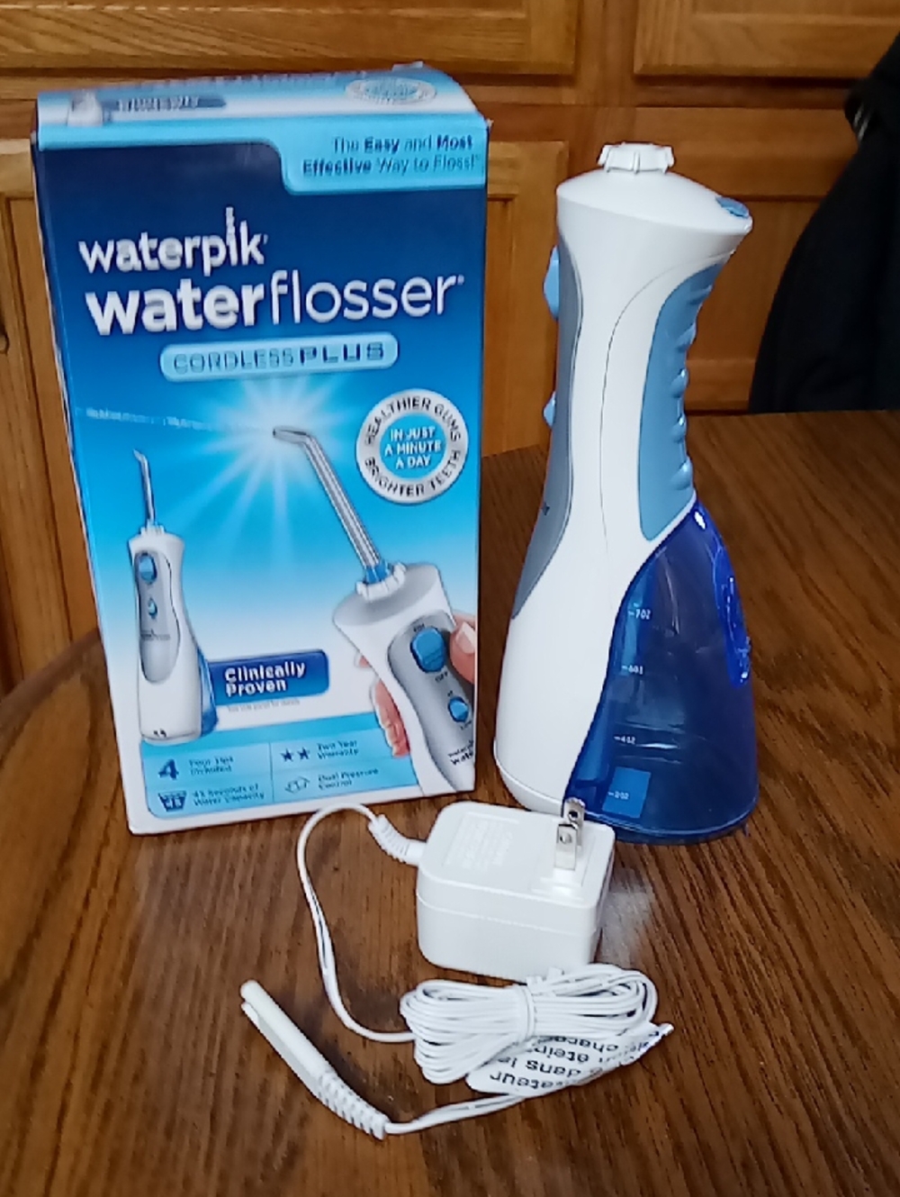 Waterpik Cordless Plus Water Flosser - White & Blue